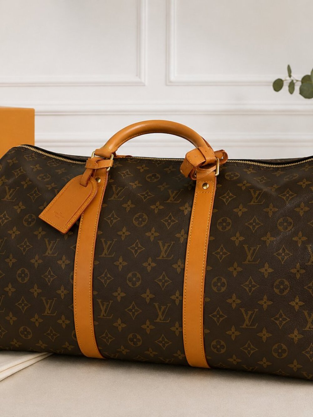 Authentic Louis Vuitton Keepall 60 Monogram Canvas Travel Duffel Bag | WGACA Aut - Picture 4 of 8